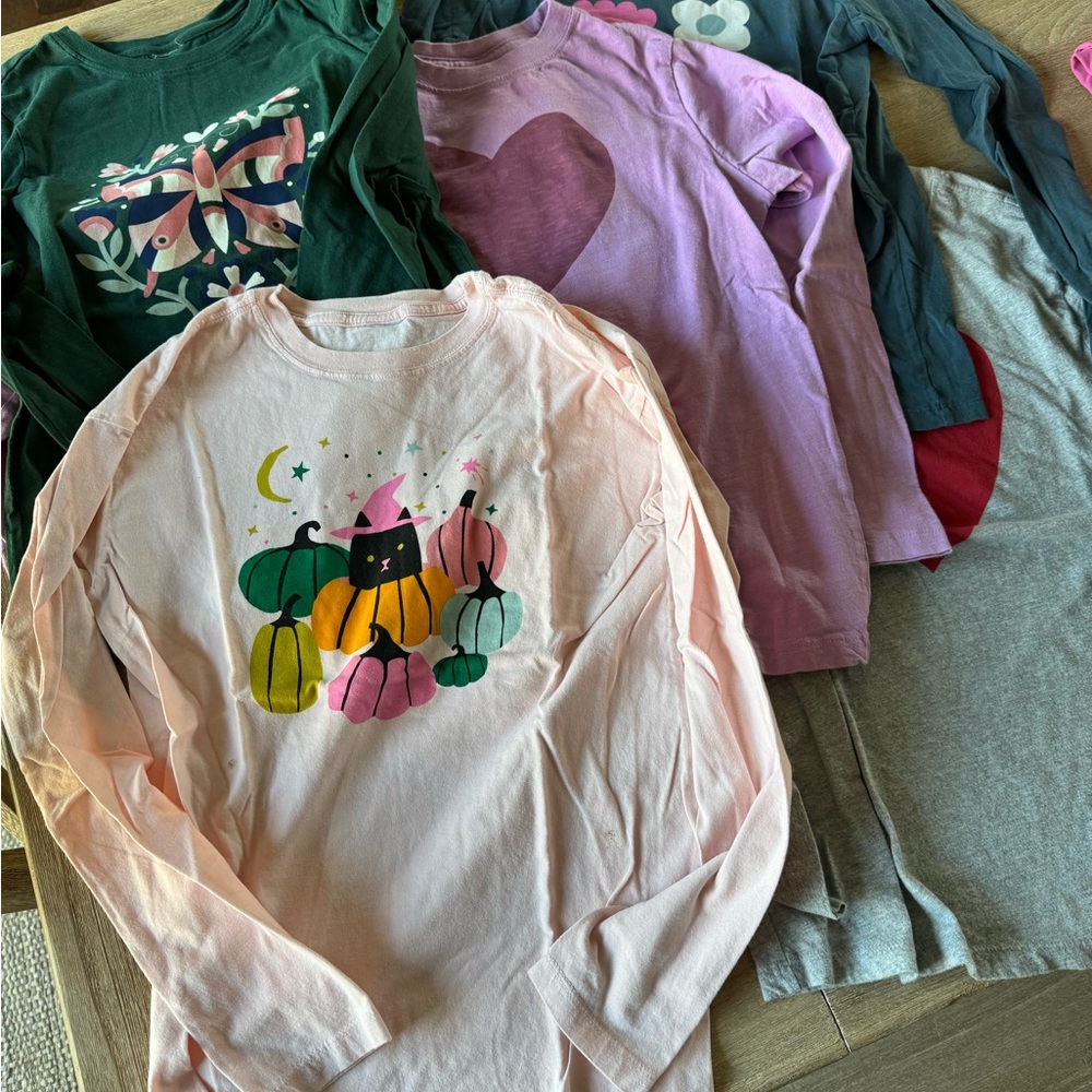 5 Hanna Anderson long sleeve tees - Picture 2 of 4